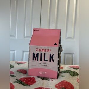 Kate Spade Pink Strawberry Milk Carton Bag